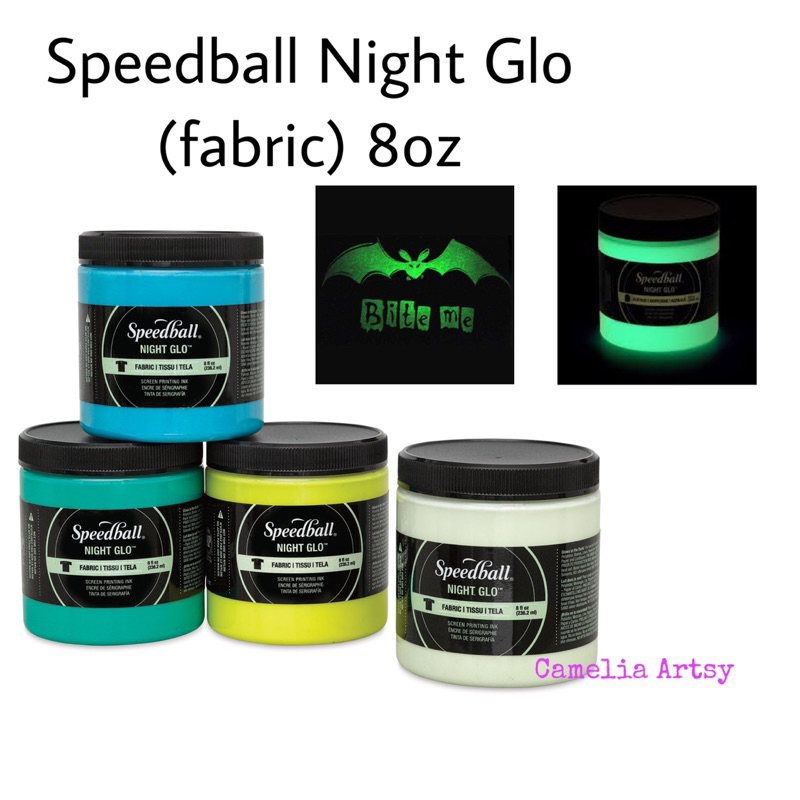 Encre Sérigraphie Tissu Speedball Night Glo - Effet Fluo / Phosphorescent
