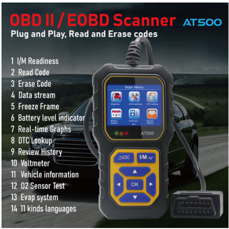 OBDII Diagnostic Car OBD OBD2 Meter Digital Scanner Alarm Speed Gauge ...