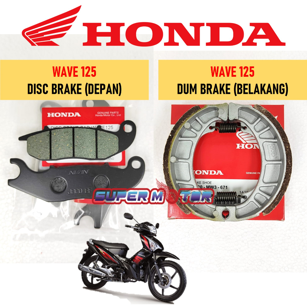 WAVE110 / RS150 / HONDA DASH / HONDA FUTURE / WAVE125 i FRONT DISC BRAKE  PAD (DEPAN) THAI ORI | Shopee Malaysia