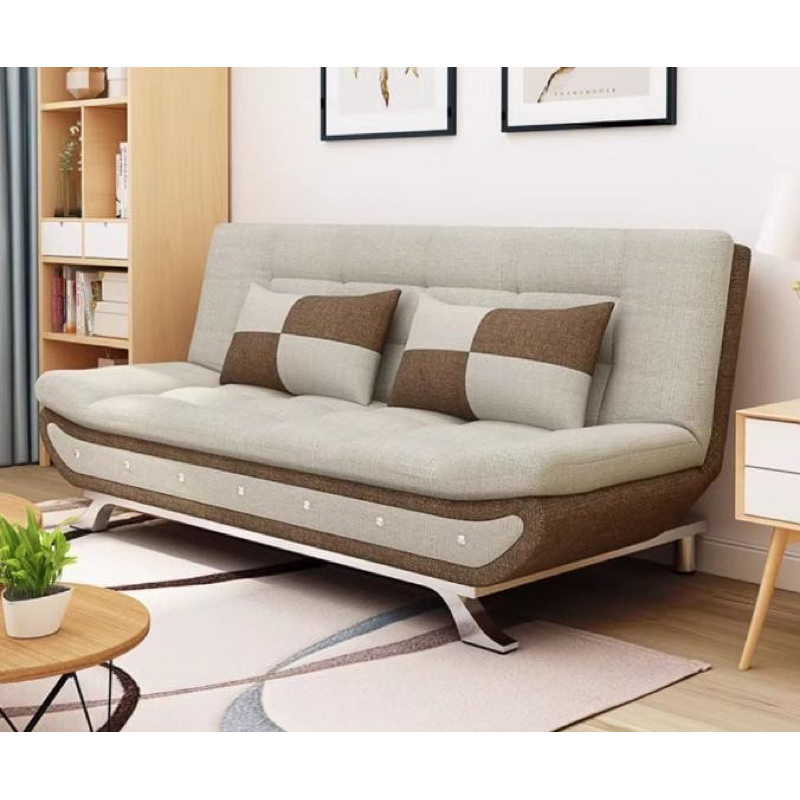 Scandinavian Nordic Convertible Sofa Bed Murah 3/4 Seater Living Room ...