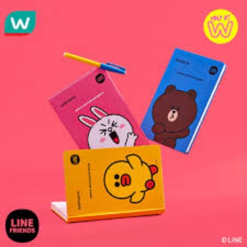LINE FRIENDS WATSONS NOTEBOOK 1S | Shopee Malaysia