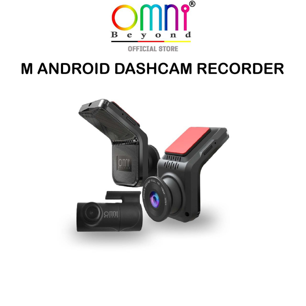 Omni Beyond M Android Car Dashcam Recorder Front And Rear 1080P HD For