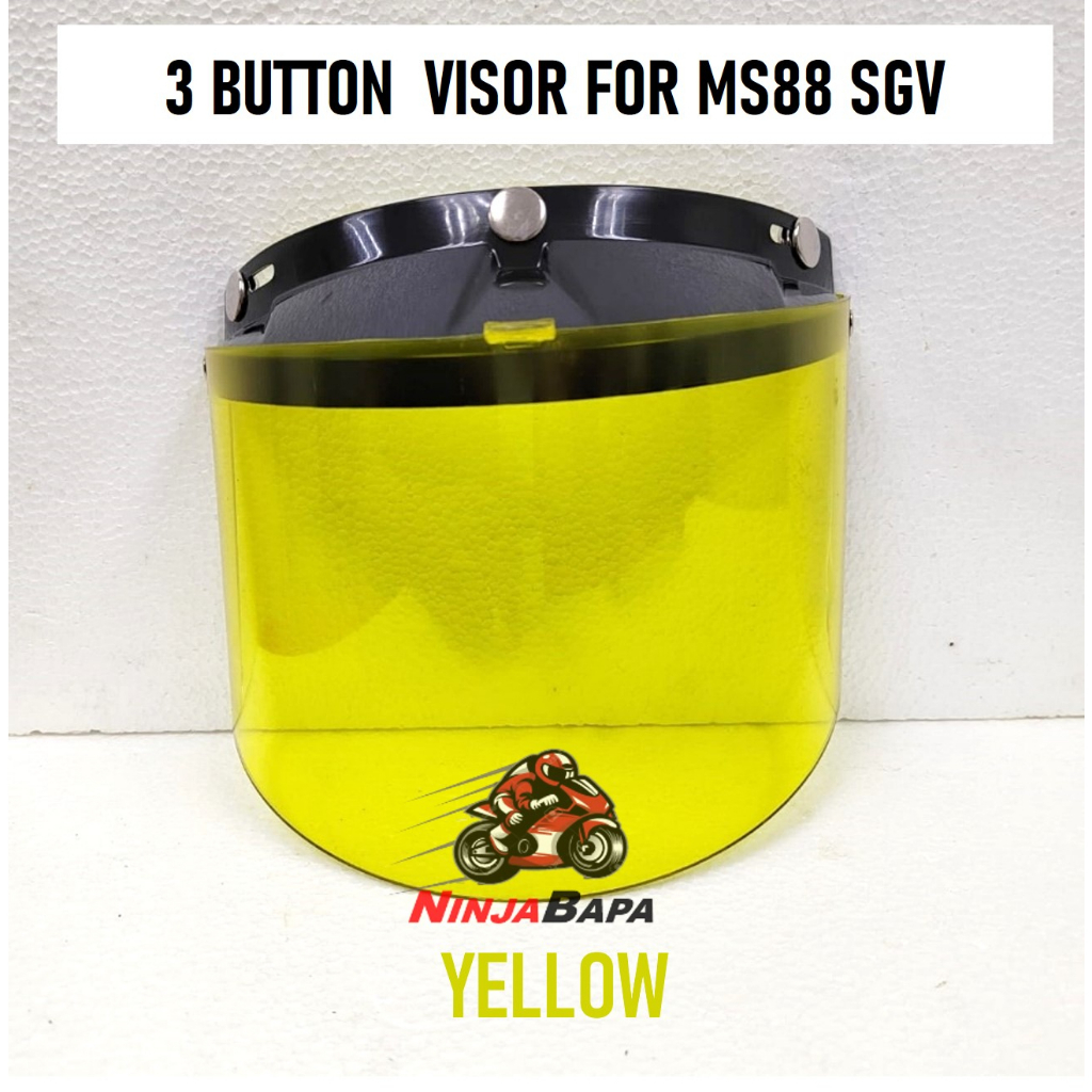 VISOR HELMET DESIGN Xdot X Dot REBORN REVO 3 BUTTON MS 88 SGV Shopee