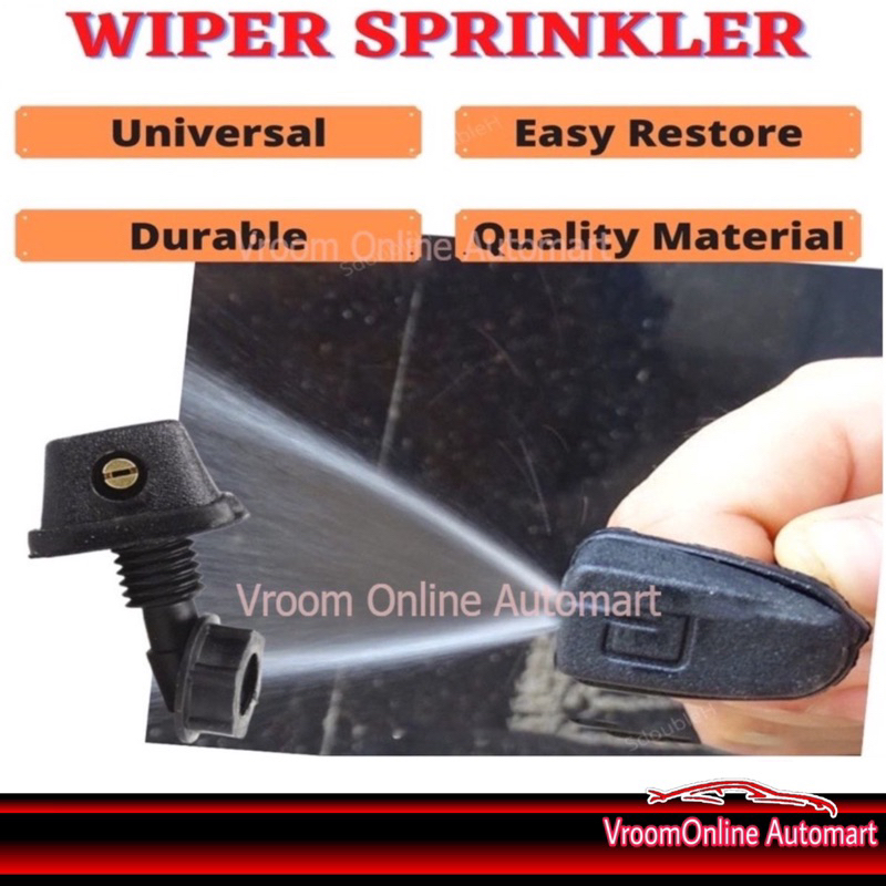 Sprinkler Wiper Windshield Universal Car Washer Nozzle Kit Spray