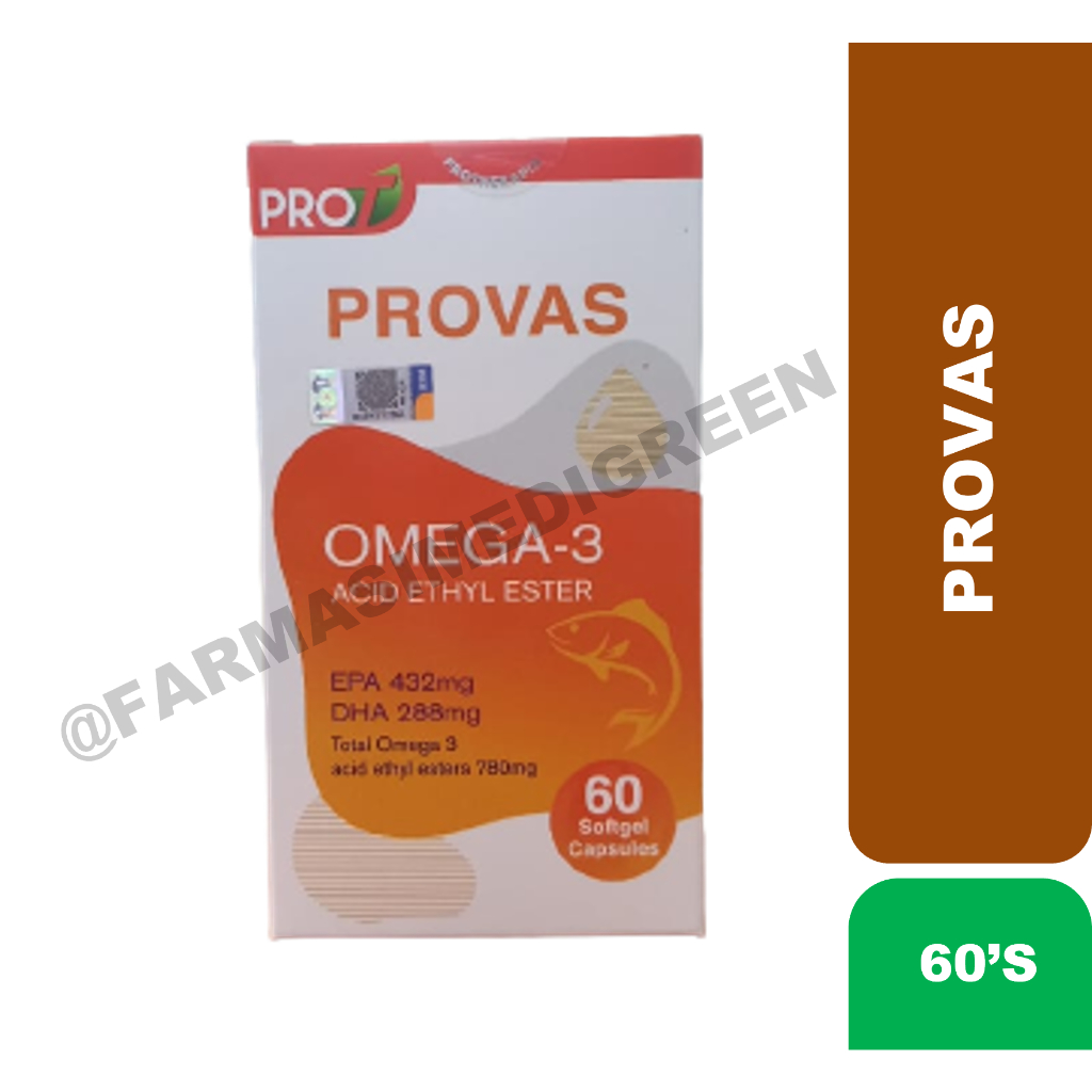 Provas Omega 3 Acid Ethyl Esters 60'S (EXP 09/25) Shopee Malaysia