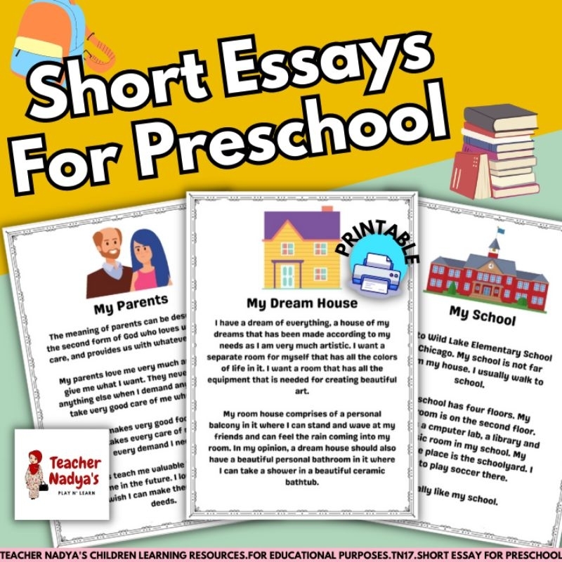 short essay for nursery