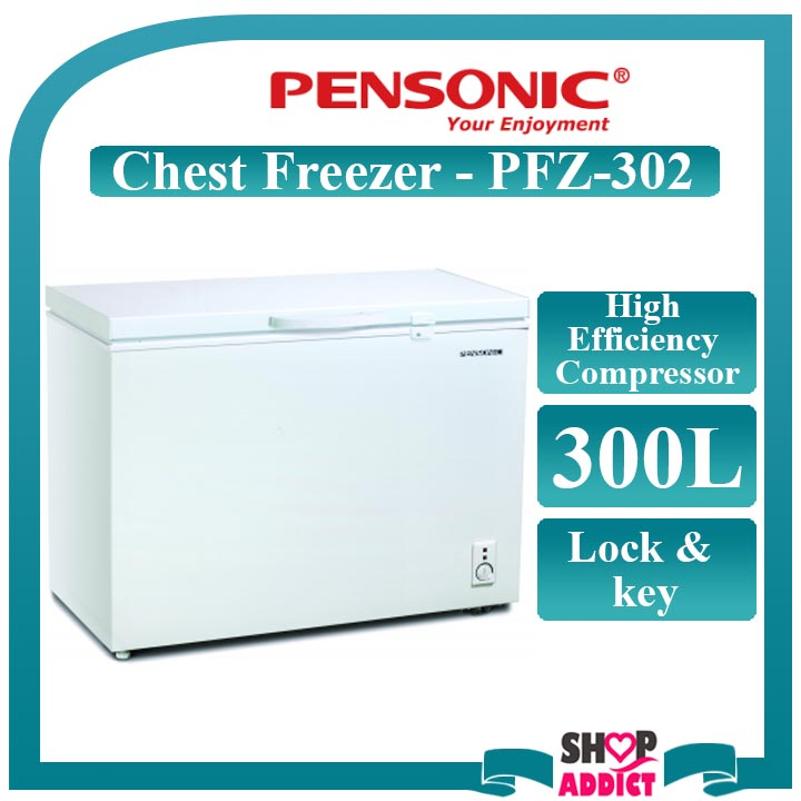 Pensonic PFZ302 300L Mechanical Temperature Control Chest Freezer /Peti