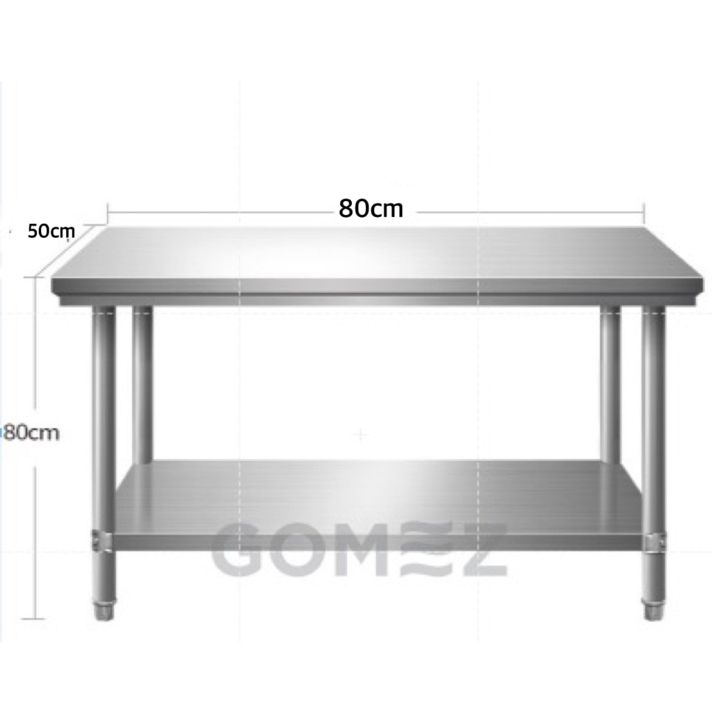 GOMEZ Stainless Steel 304 Working Table Heavy Duty / Kitchen Commercial ...