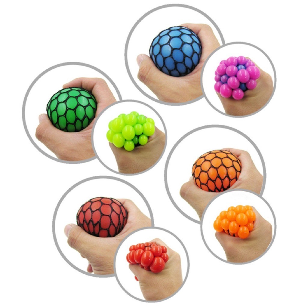 Ready Stock~Anti Stress Squeezy Grape Ball Relief Toys (Local Seller ...