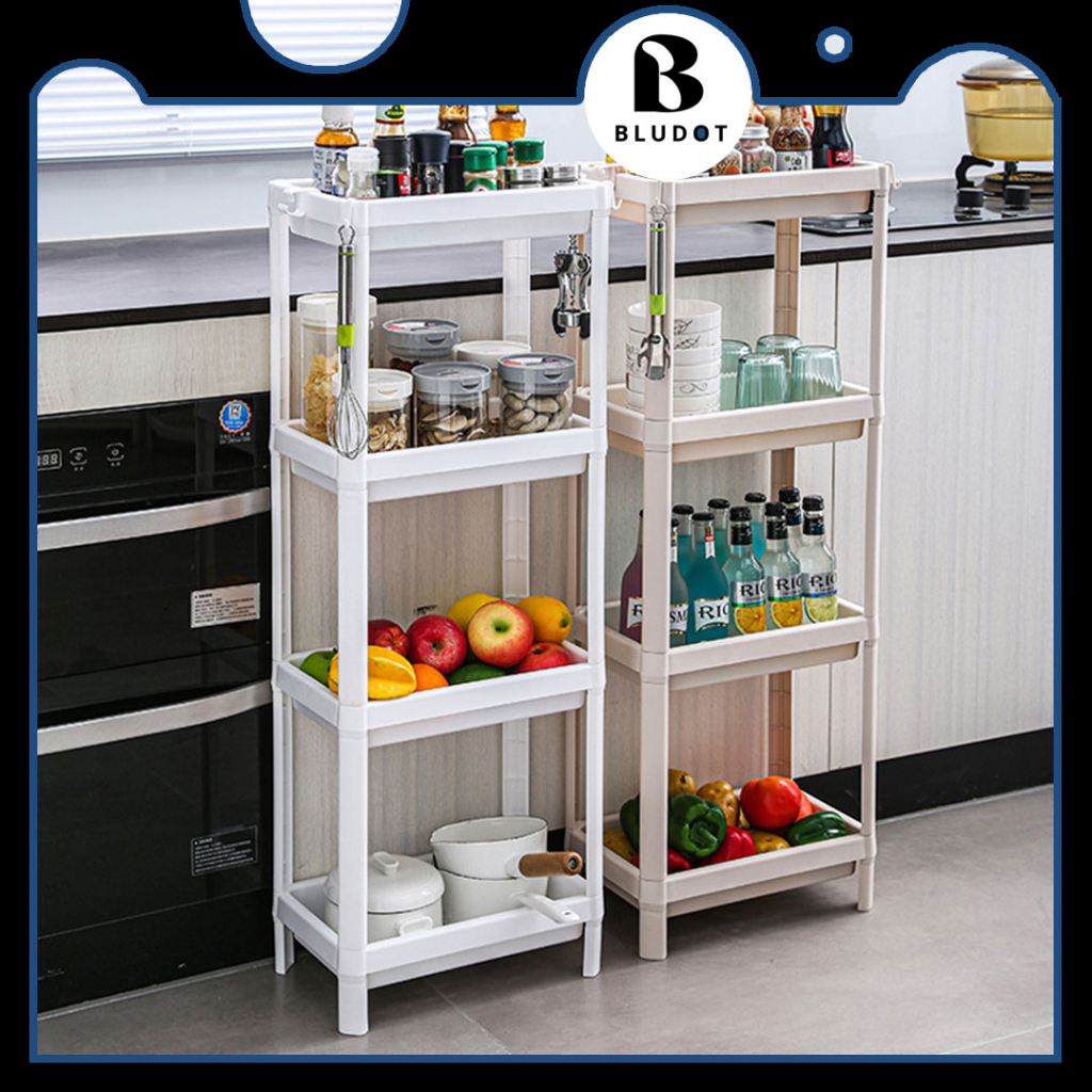 STORAGE SHELF UNIT BATHROOM SHELF KITCHEN STORAGE RACK TOILET SHELF