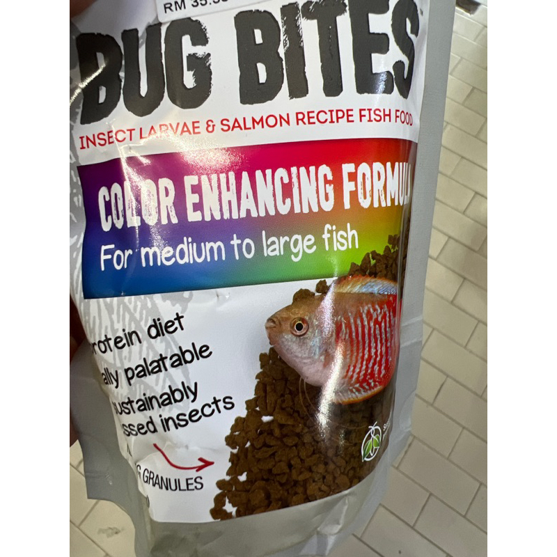 Glo Fish Guppy Pleco Corydoras Colour Enhancing Tropical Bug Bites Fish