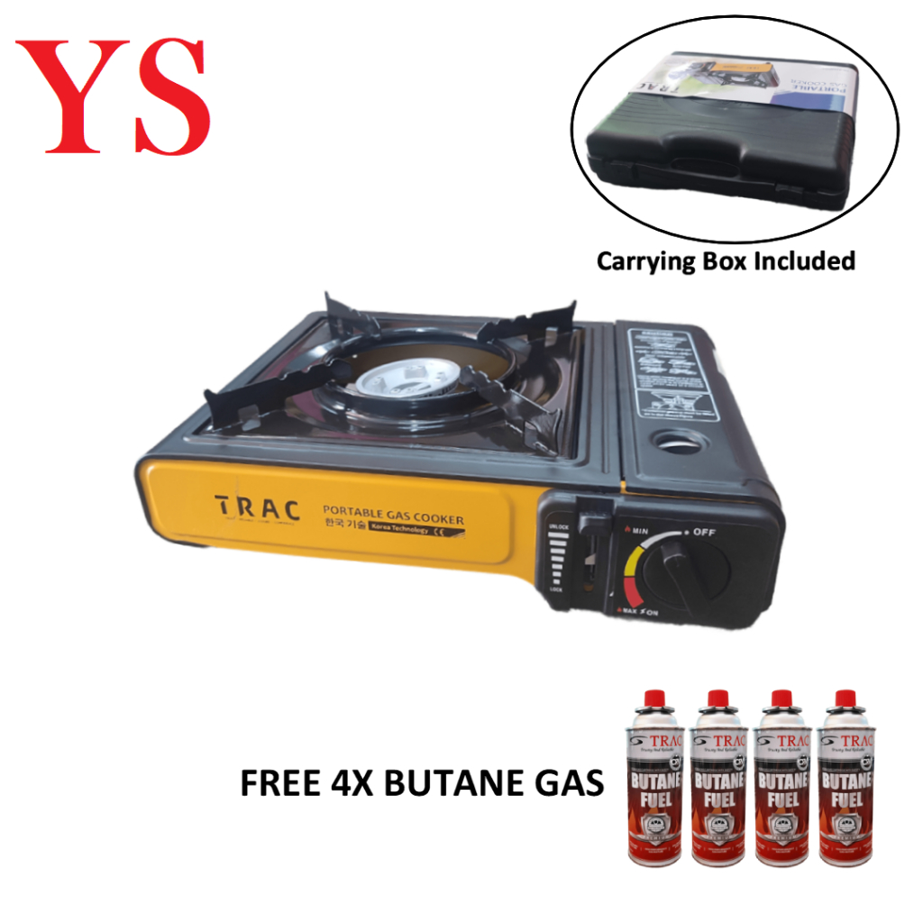 TRAC Portable Gas Cooker Mini Gas Stove (1 Year Warranty) Shopee