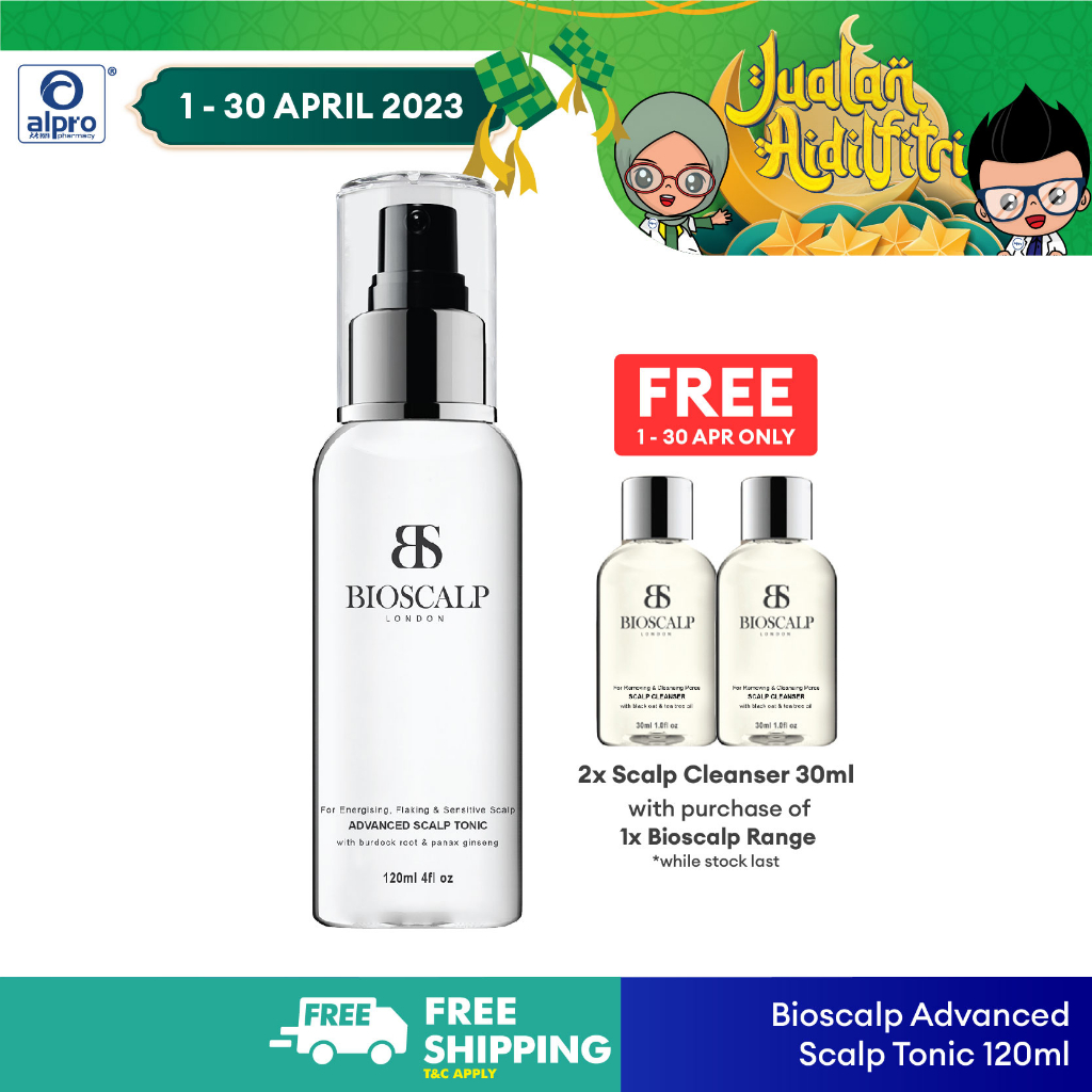 Bioscalp Advanced Scalp Tonic for Hormonal Hair Loss, Thinning Hair