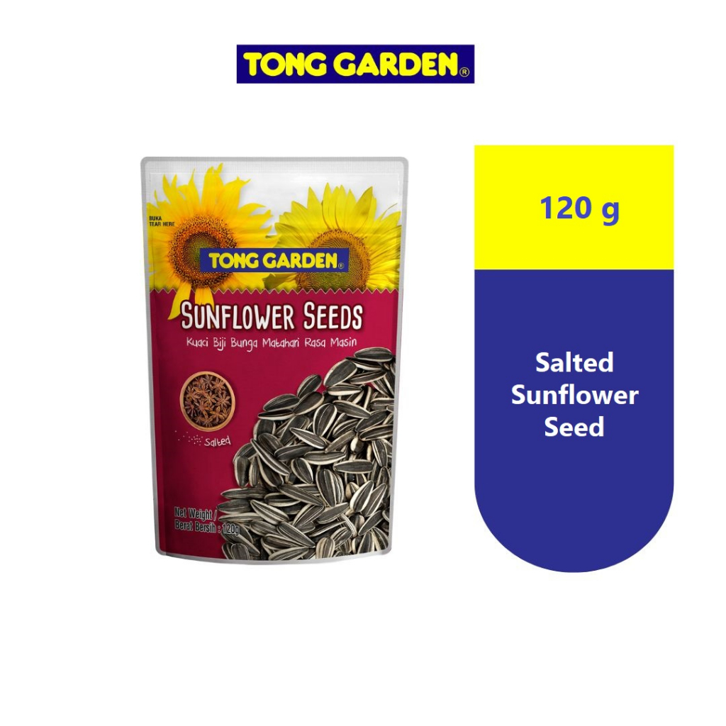 Tong Garden Sunflower Seeds With Shell Salted 120g [Best before 4 Mar