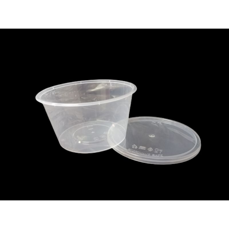 Round Disposable Plastic Food Container R16 / R20 Shopee Malaysia