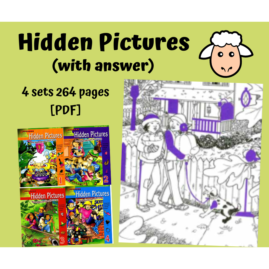 A153 - [PDF] Hidden Pictures (with answer) 4 sets 264 pages - kids ...