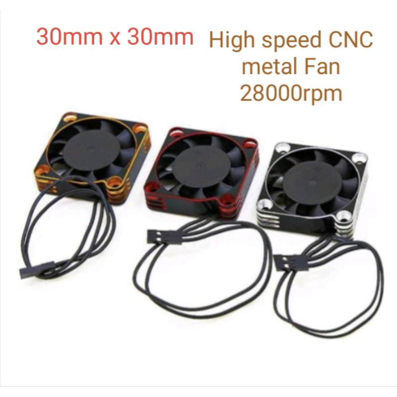 Brushless Combo High Speed RC Motor Fan 28000RPM,50mm 40mm 35mm 30mm 25mm Fan,ESC Cooling Fan 6V-8.5V For 1/8 1/10 1/12 Scale RC Car. Ufeff (25mm 40mm Rc Cooling Fan