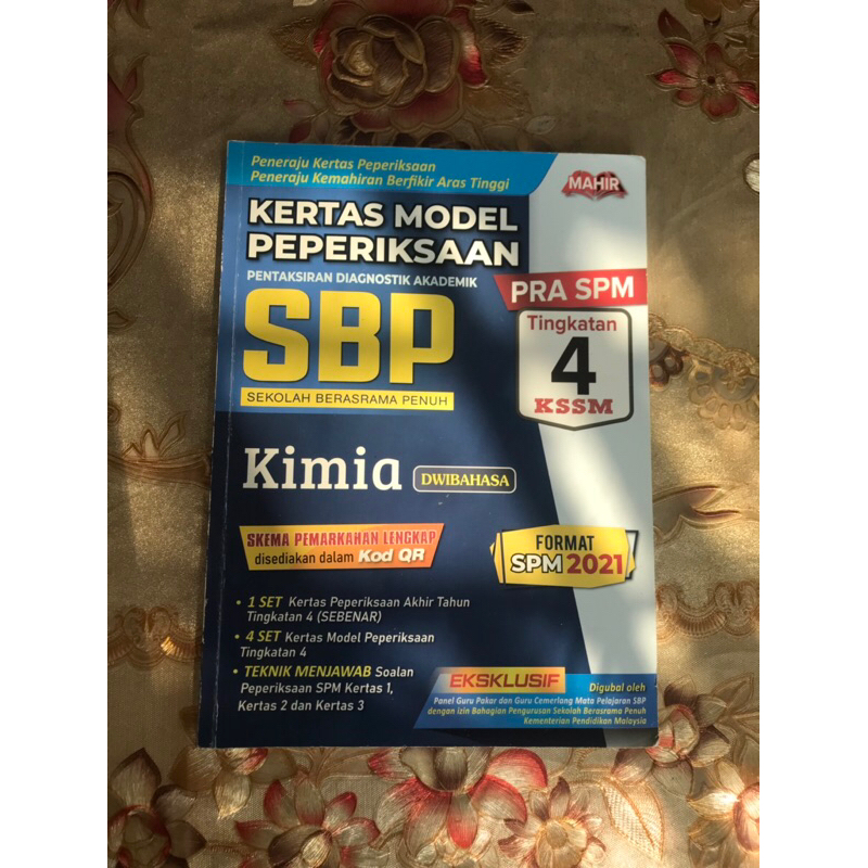 Kertas Model Peperiksaan Kimia Sbp Format Spm Tingkatan Shopee Malaysia