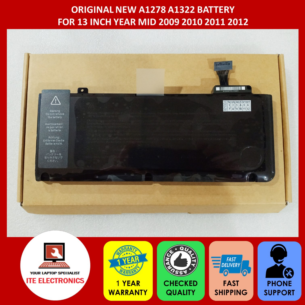 ORIGINAL NEW A1278 A1322 BATTERY FOR 13 INCH YEAR MID 2009 2010 2011 ...