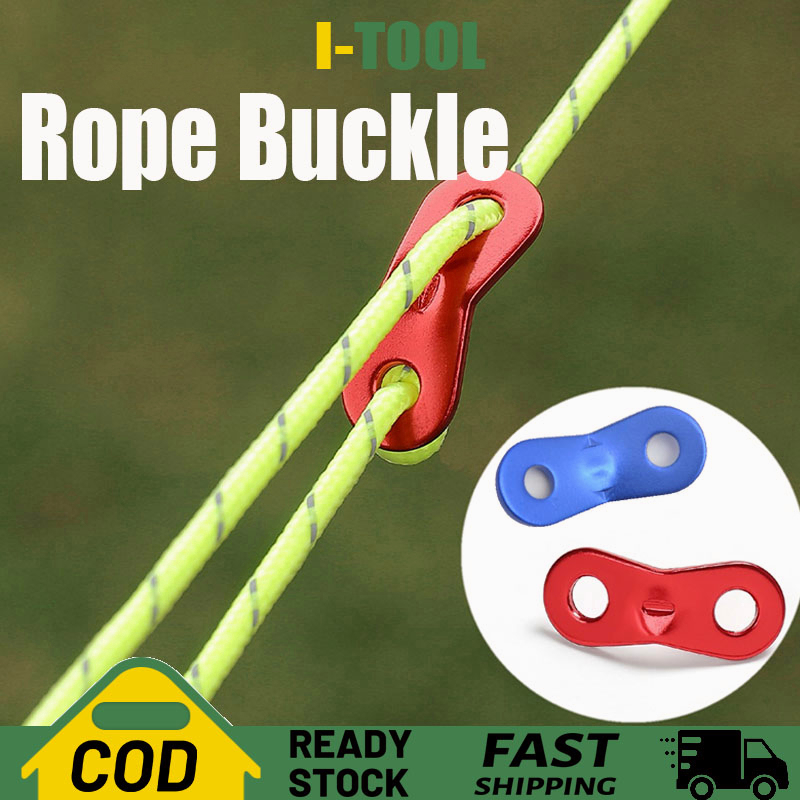 Rope Buckle Double Eye Wind Outdoor Camping Guyline Tent Tarp Flysheet ...