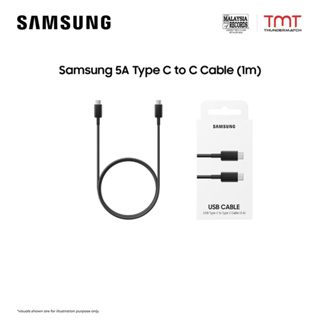 Official Samsung Black 1m USB-C to USB-C PD Cable - For Samsung