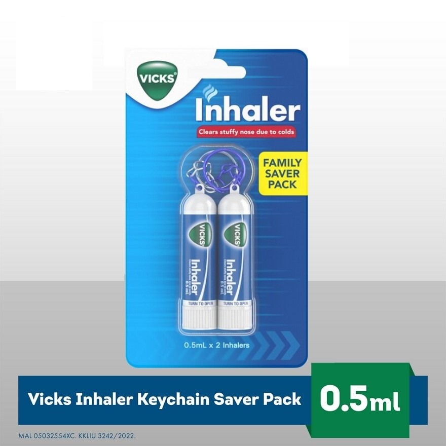 VICKS INHALER KEYCHAIN TWIN PACK 0.5ml x 2 inhalers Shopee Malaysia