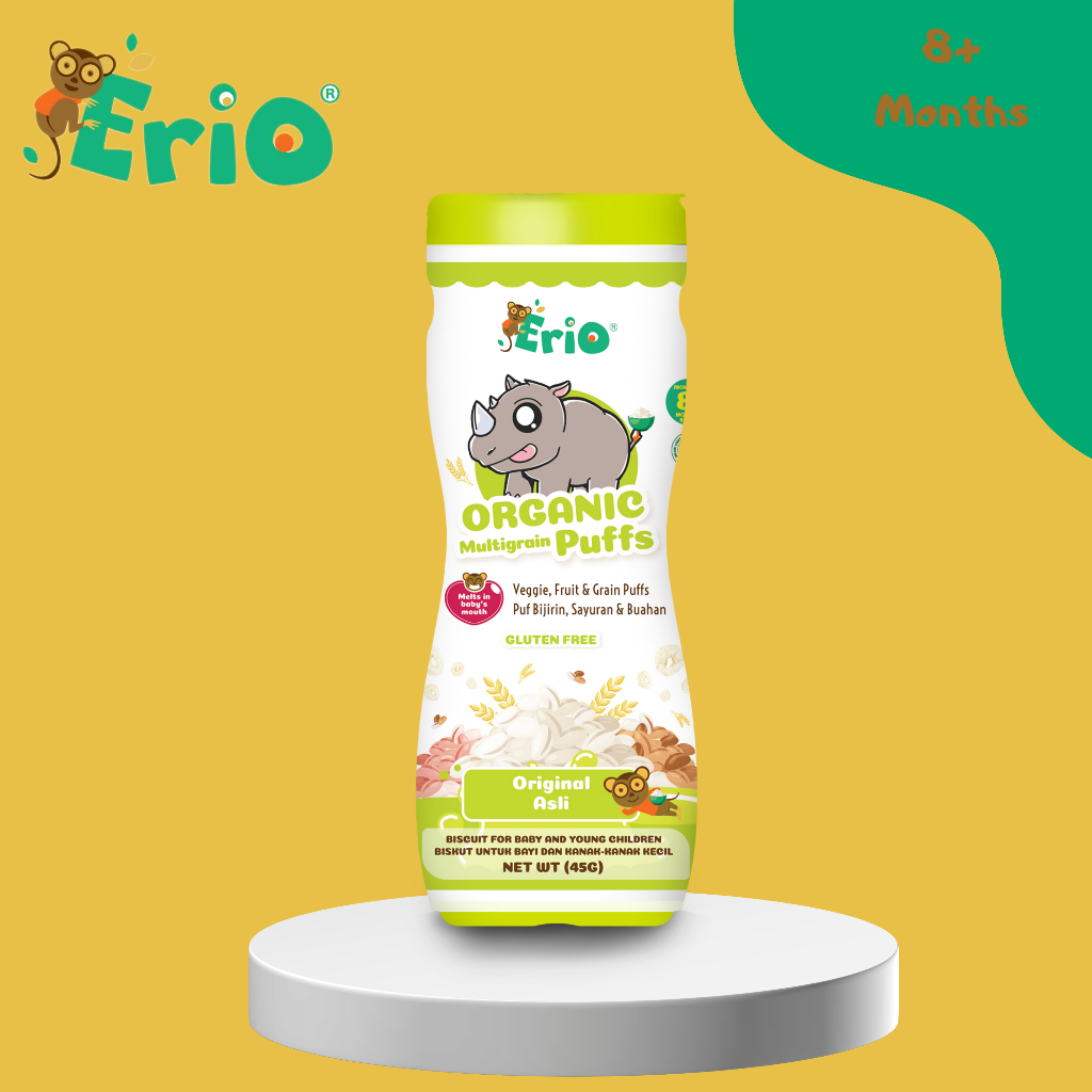 Erio Organic Multigrain Puff - Original (45g) | Shopee Malaysia