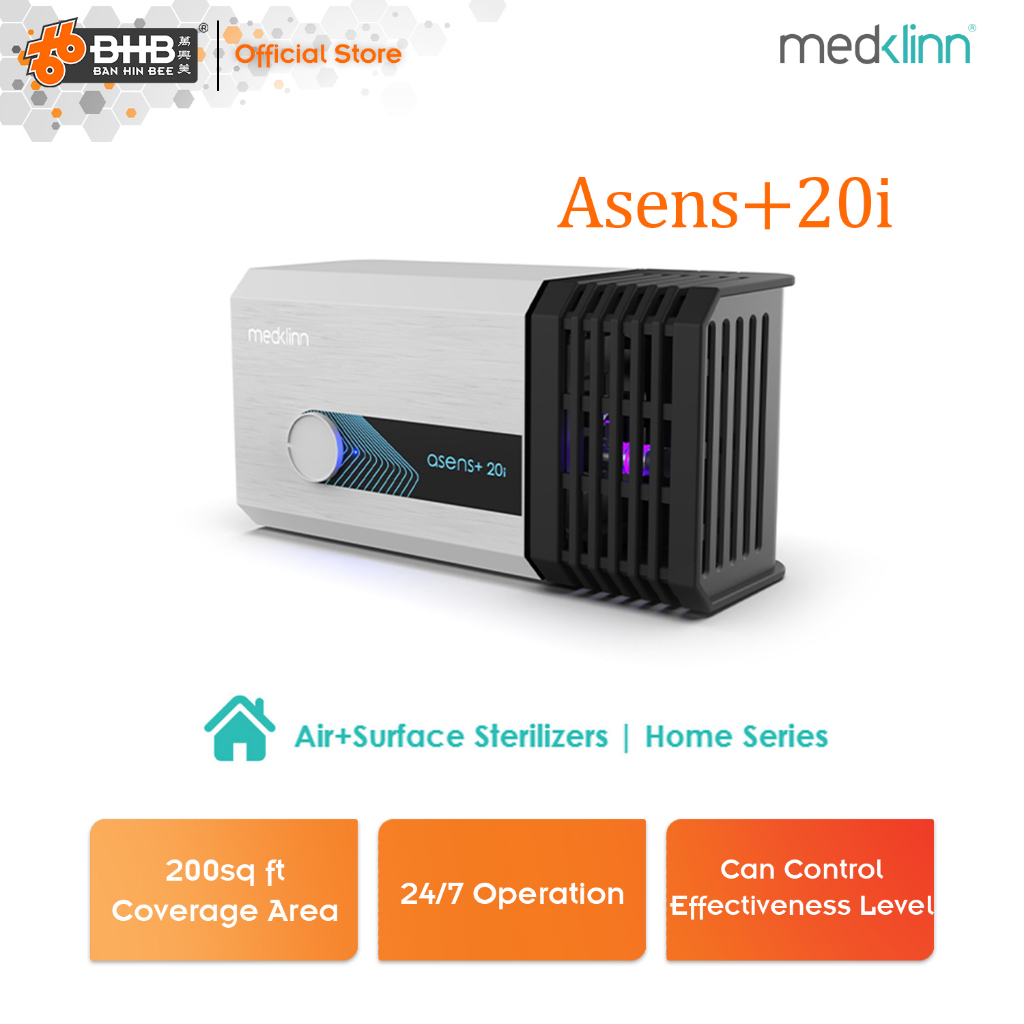 Medklinn ASENS+20I Silver Air + Surface Sterilizer 200sqft | Indoor ...