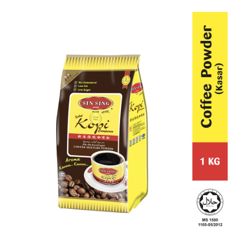 SIN SING COFFEE MIXTURE POWDER | SERBUK KOPI CAMPURAN (KASAR) (1kg ...