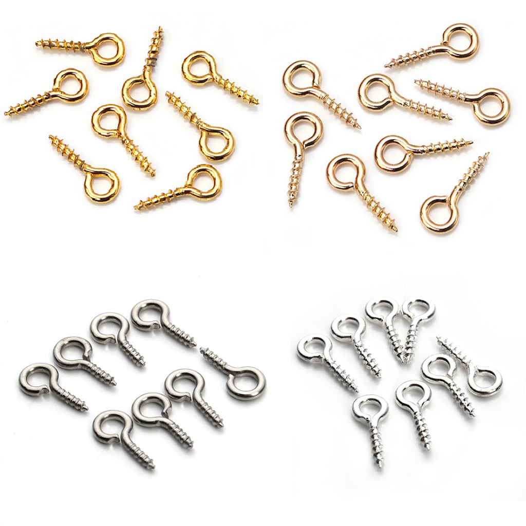 Screw Eye Hooks for Keychains / Jewelry Making 羊眼钉羊角钉 Eye Hook Screw