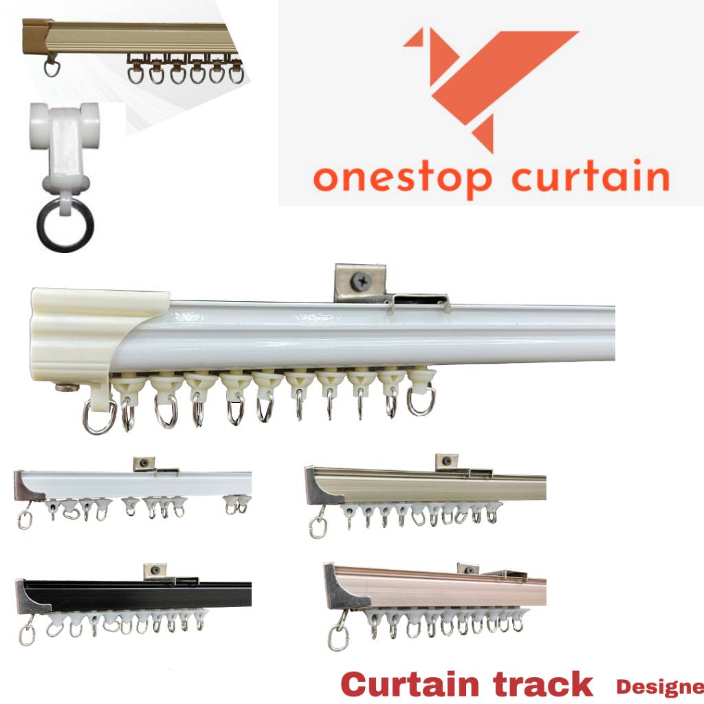 ONESTOPCURTAIN Rel Langsir Aluminium Single Track (Curtain Track ...