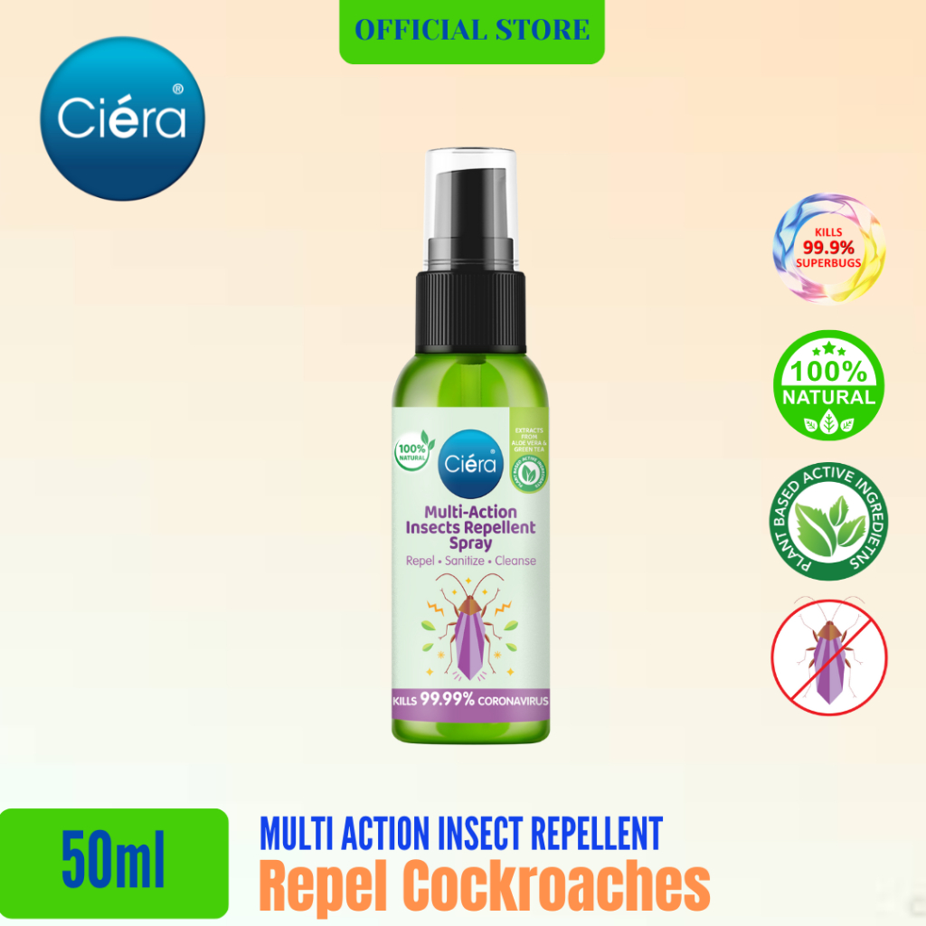 Ciera Multi Action Insect Repellent Spray Cockroaches (50ml) Shopee Malaysia