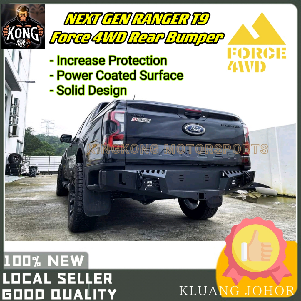 FORCE FORD RANGER T9 2022 2023 REAR BUMPER OP STEEL BUMPER BELAKANG ...