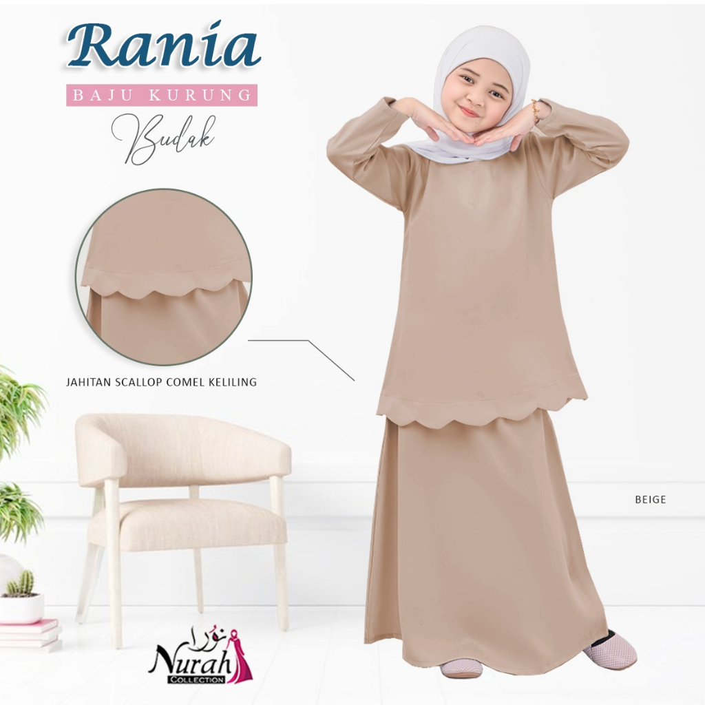 High Quality Baju Kurung Rania Budak New Design Raya 2025 Shopee Malaysia