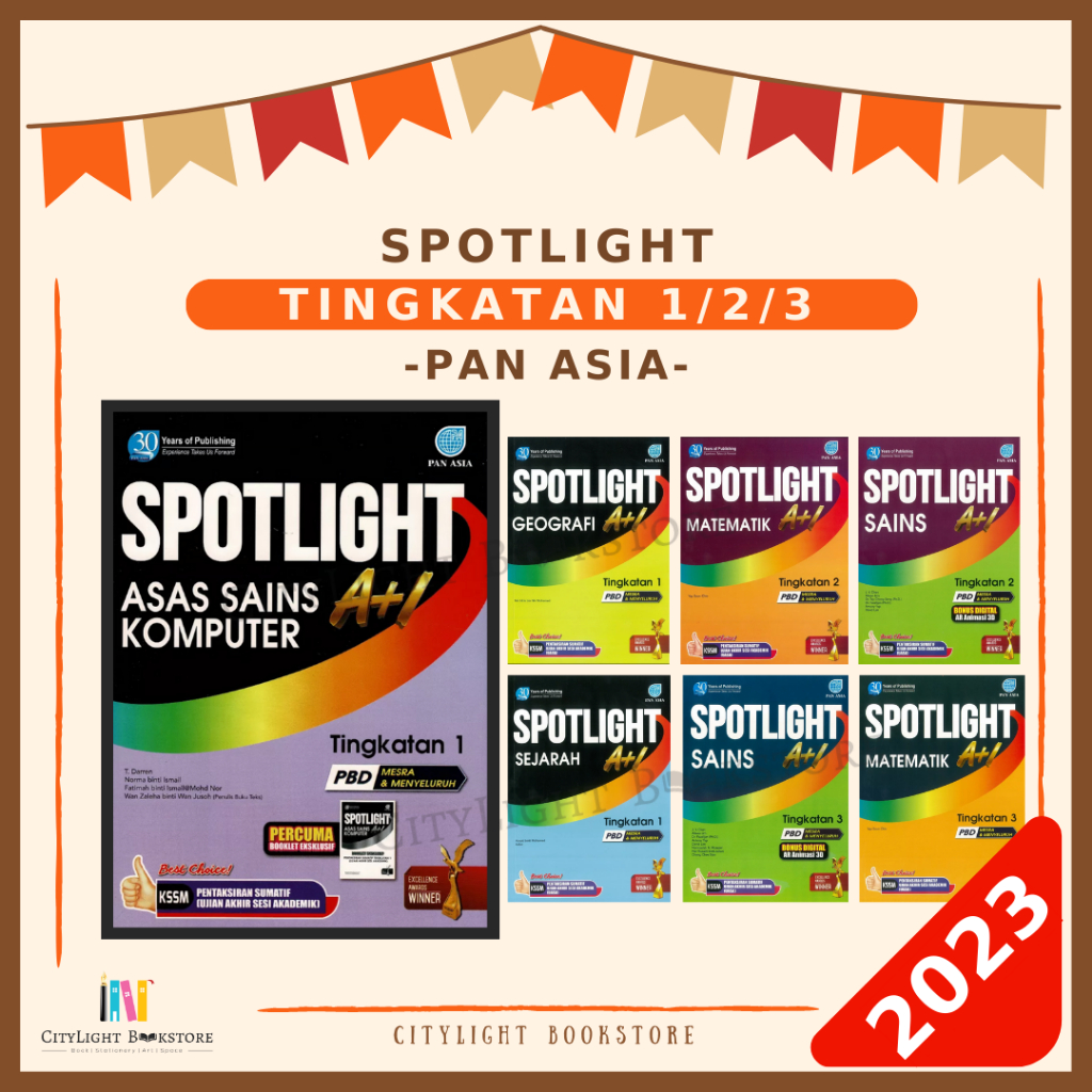 [CITYLIGHT] Buku Rujukan 2023: Spotlight A+1 Tingkatan 1 / 2 / 3 & PT3 ...