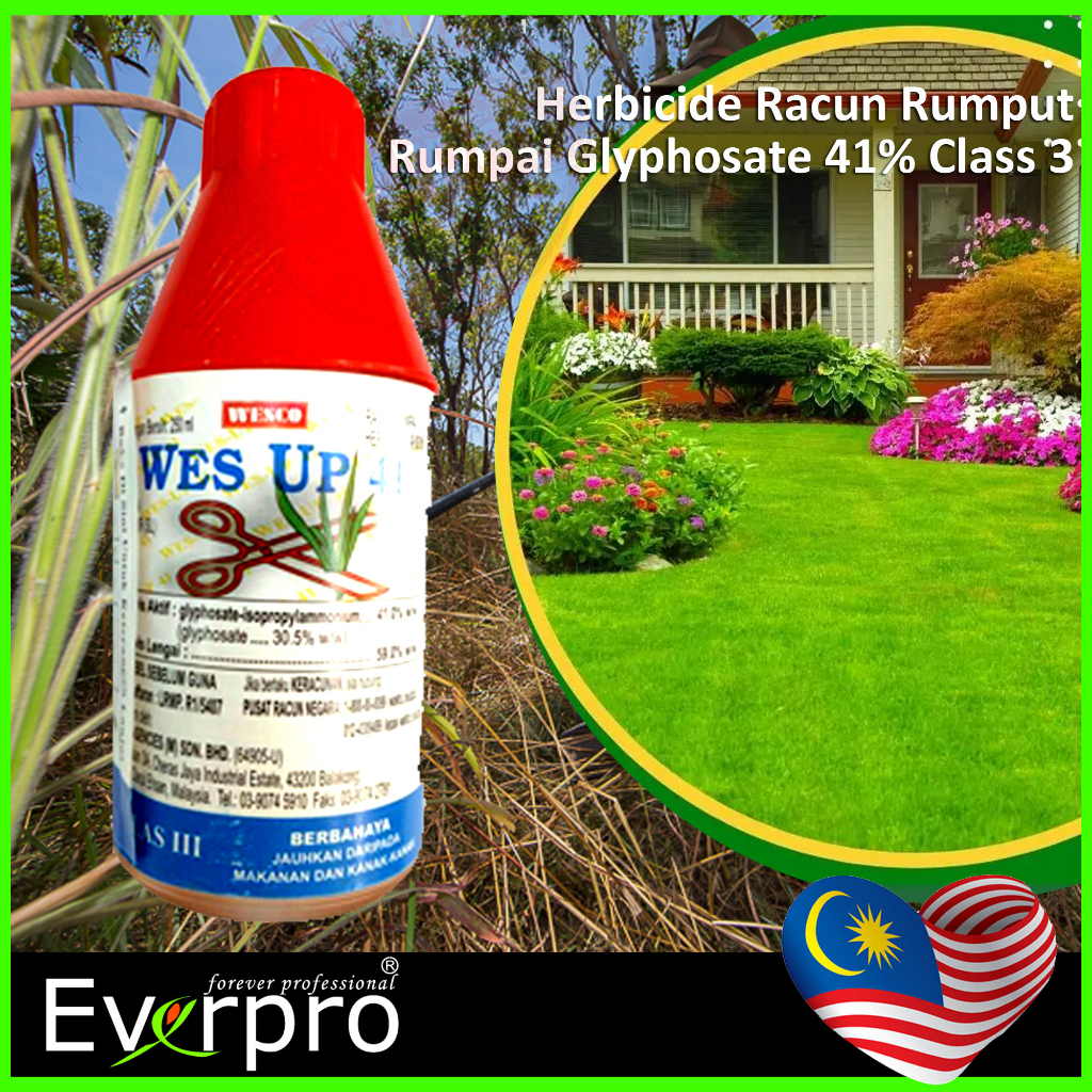 Herbicide Racun Rumpai/Rumput Glyphosate 41% Class 3 | Shopee Malaysia