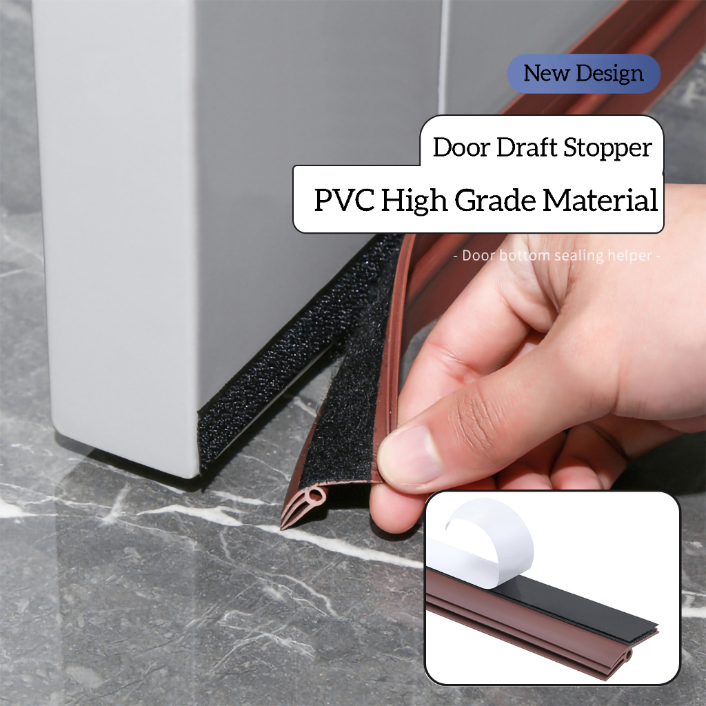 Door Sweep Draft Stopper -Door Draft Blocker Dust Keeping Draft, Noise ...