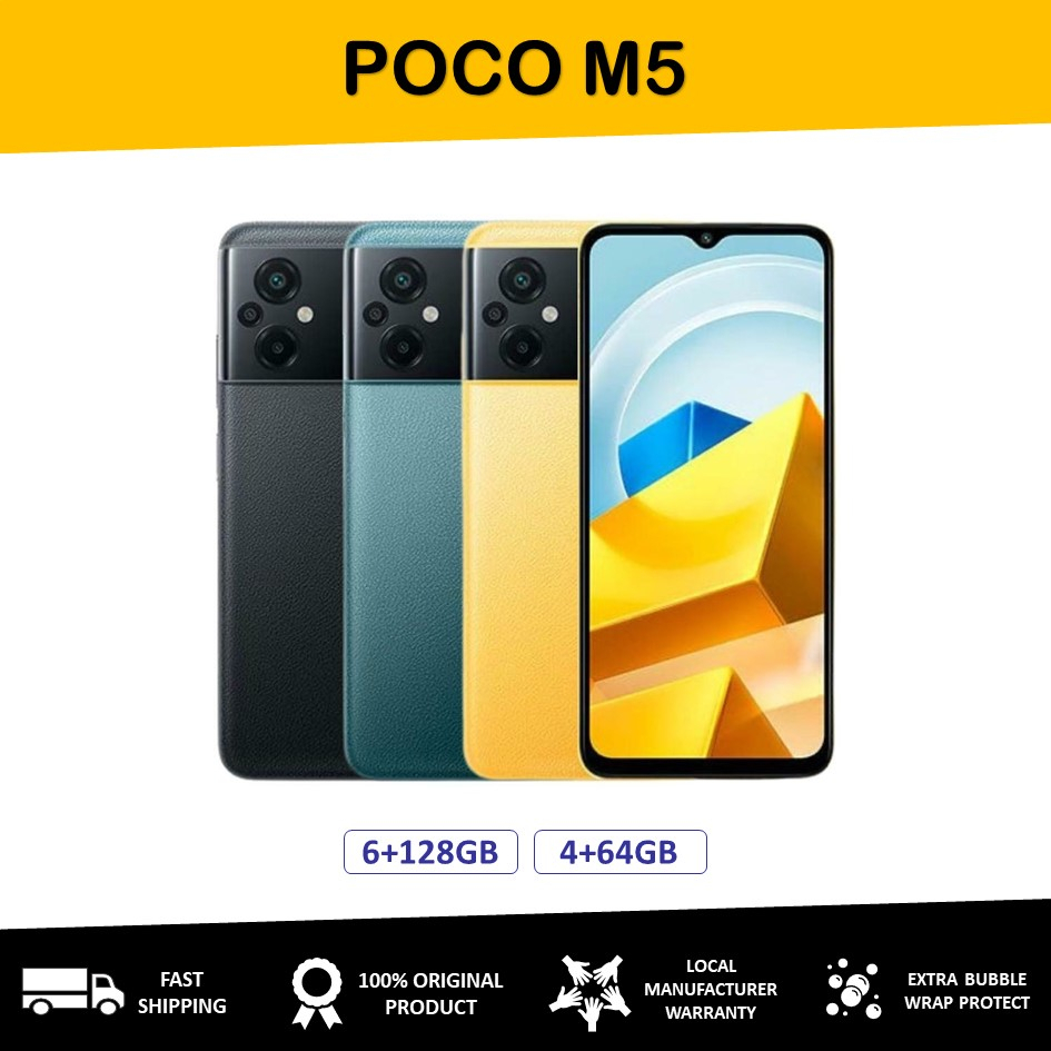 Xiaomi Poco M5 4g 6128gb464gb Original 1 Year Xiaomi Malaysia Warranty Shopee Malaysia 0537