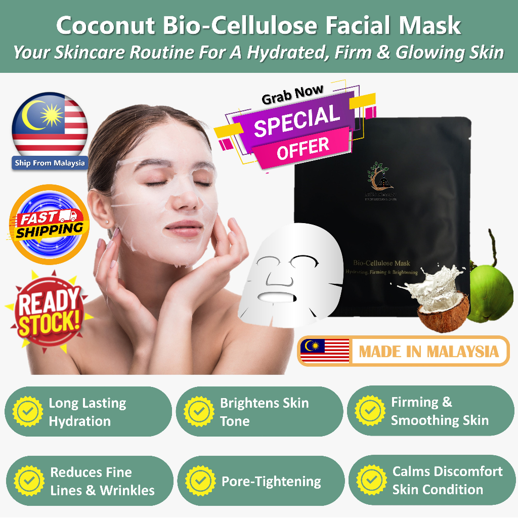 Bio-Cellulose Mask Unlock Youthful Glowing Skin Long-Lasting Hydration ...