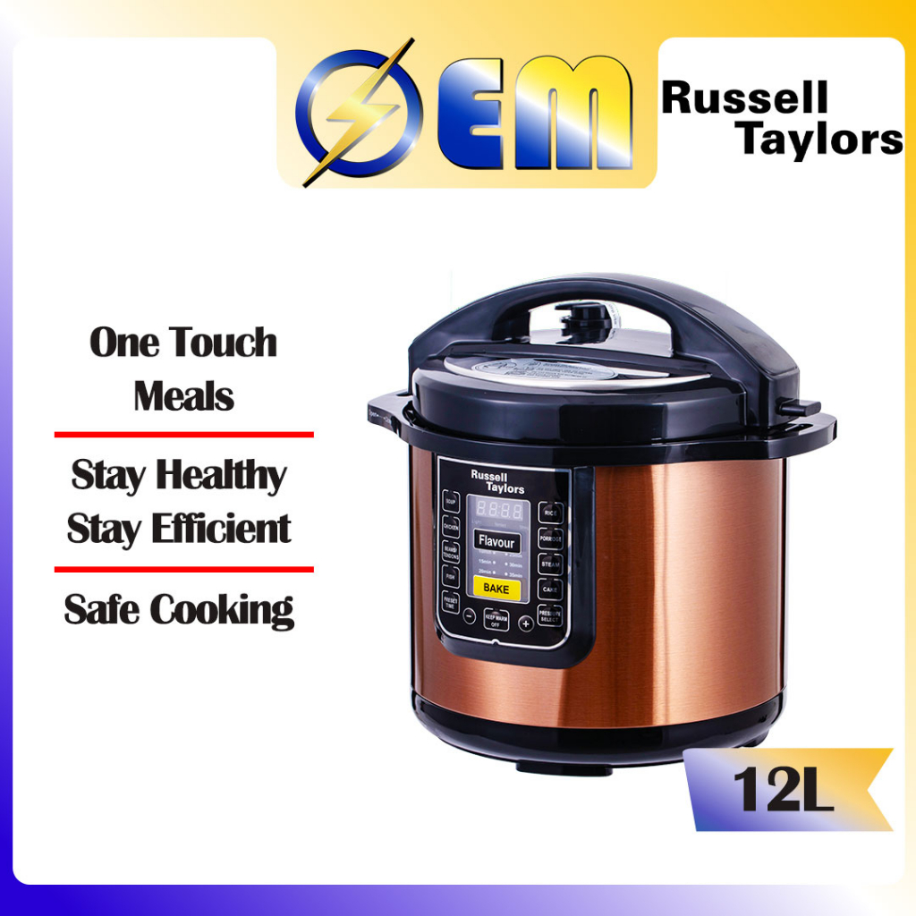 6L/8L/12L RUSSELL TAYLOR Pressure Cooker PC12/PC60/PC80 Shopee