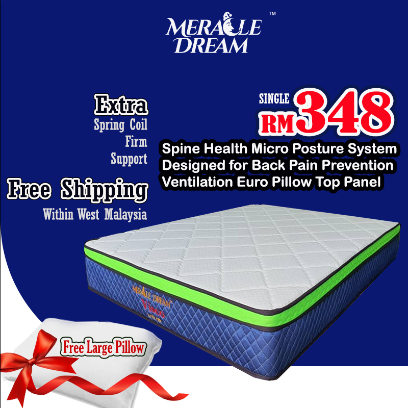 TilamMattress Spring ViscoEXTRA FIRMHotel Tilam, Single, Super Single,Queen,KingHome Stay