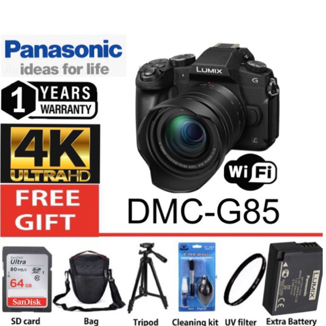 (NEW)Panasonic DMCG85 1260mm UHD 4K WiFi 5Axis Images stabilizer
