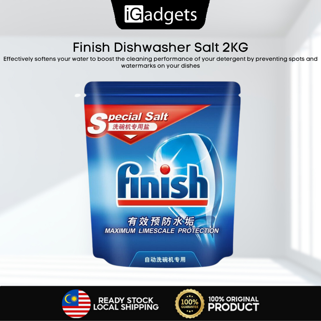 Buy Finish Dishwasher Salt 2kg Online - Shop Cleaning & Household