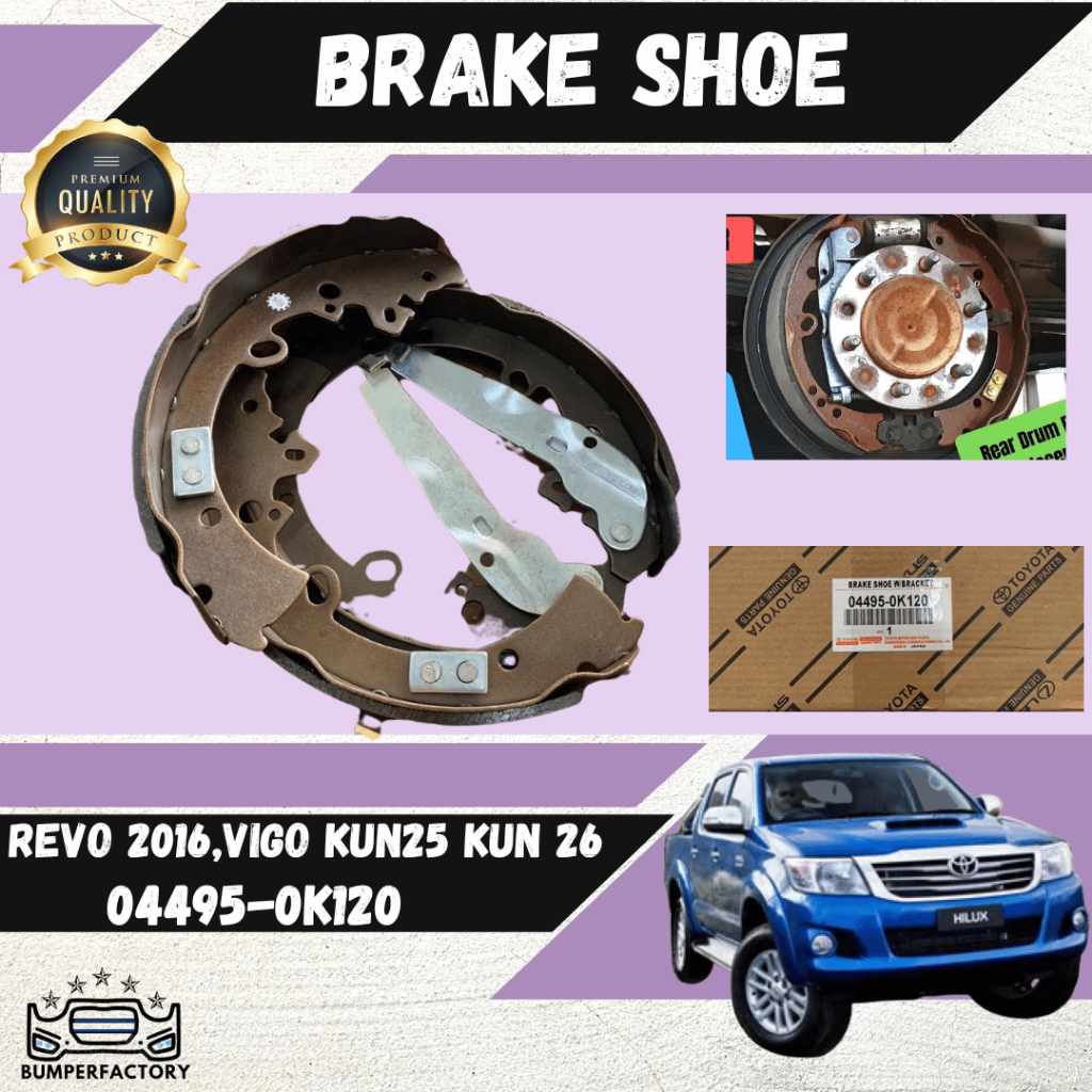 Original Toyota Hilux Revo 2016 Hilux Vigo Kun25 Kun26 Rear Brake Drum