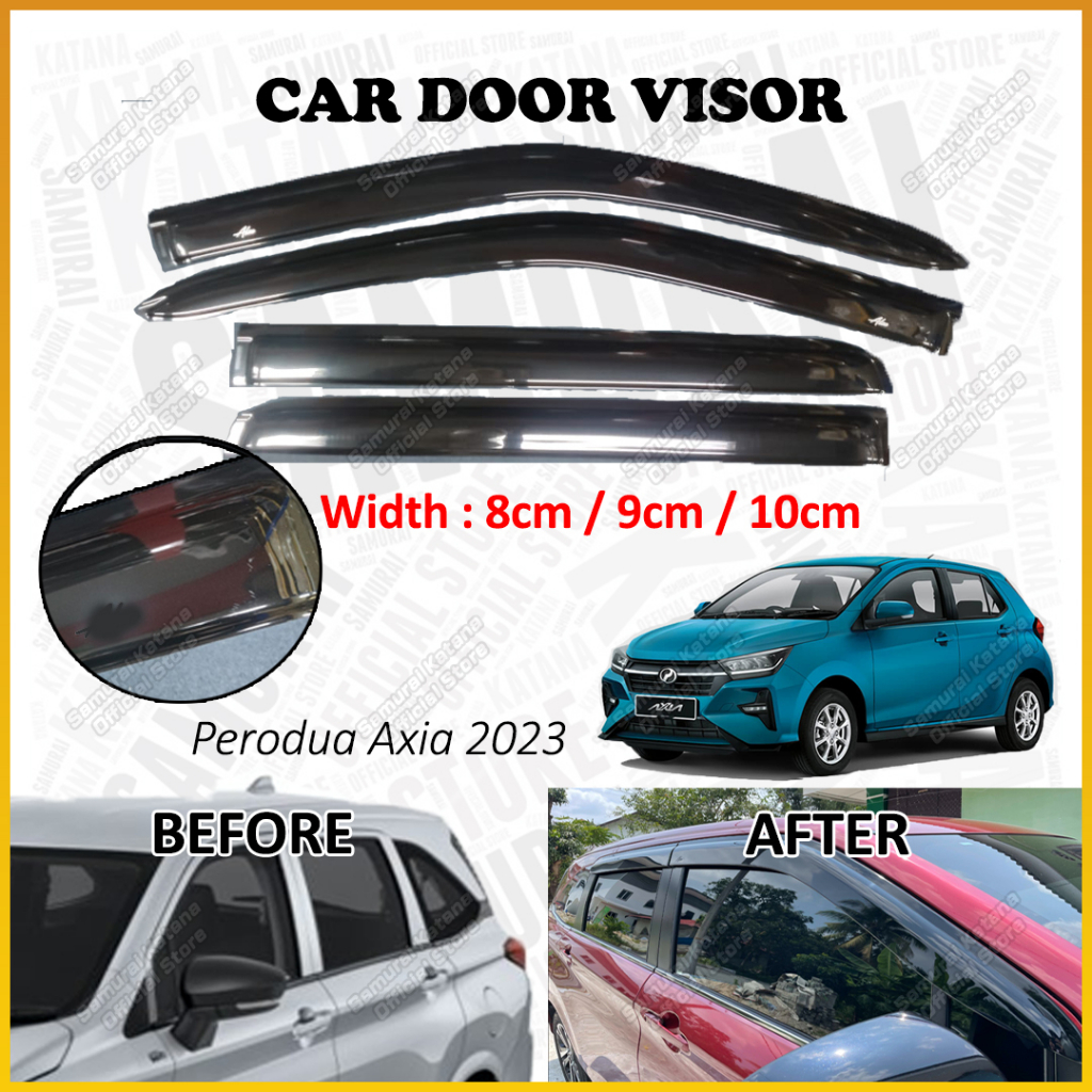 Air Press Window Door Visor Wind Deflector Avoid Rain Water Kening ...