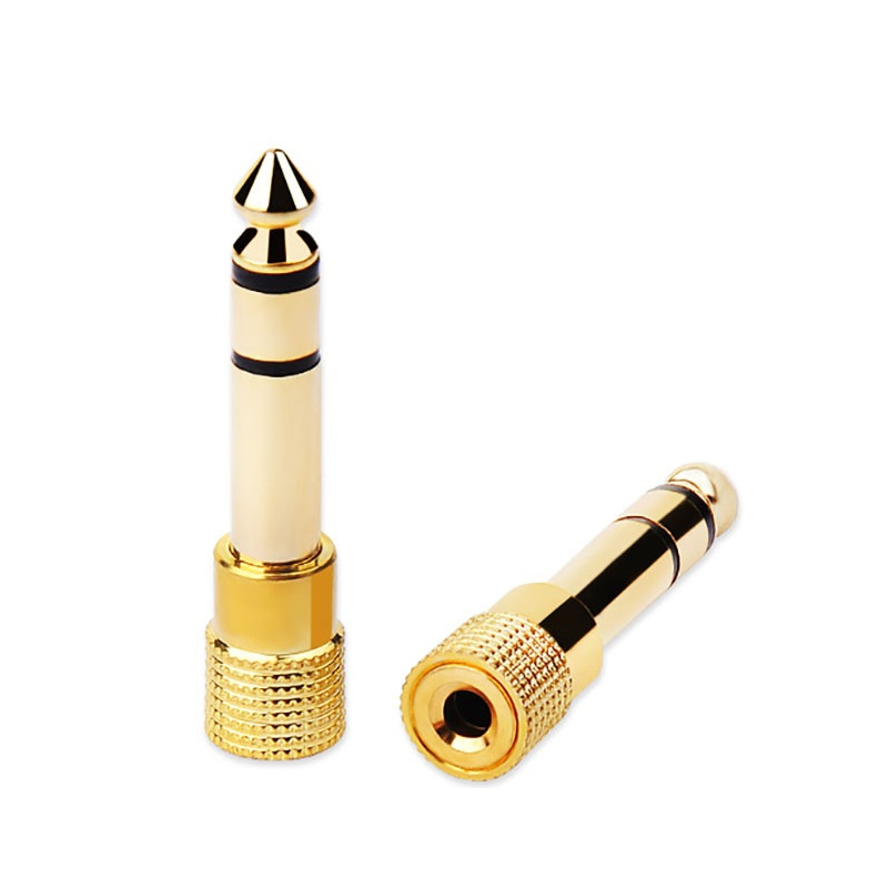 HY Converter 3.5mm Mini Jack Female to 6.35mm Stereo Male Stereo Audio