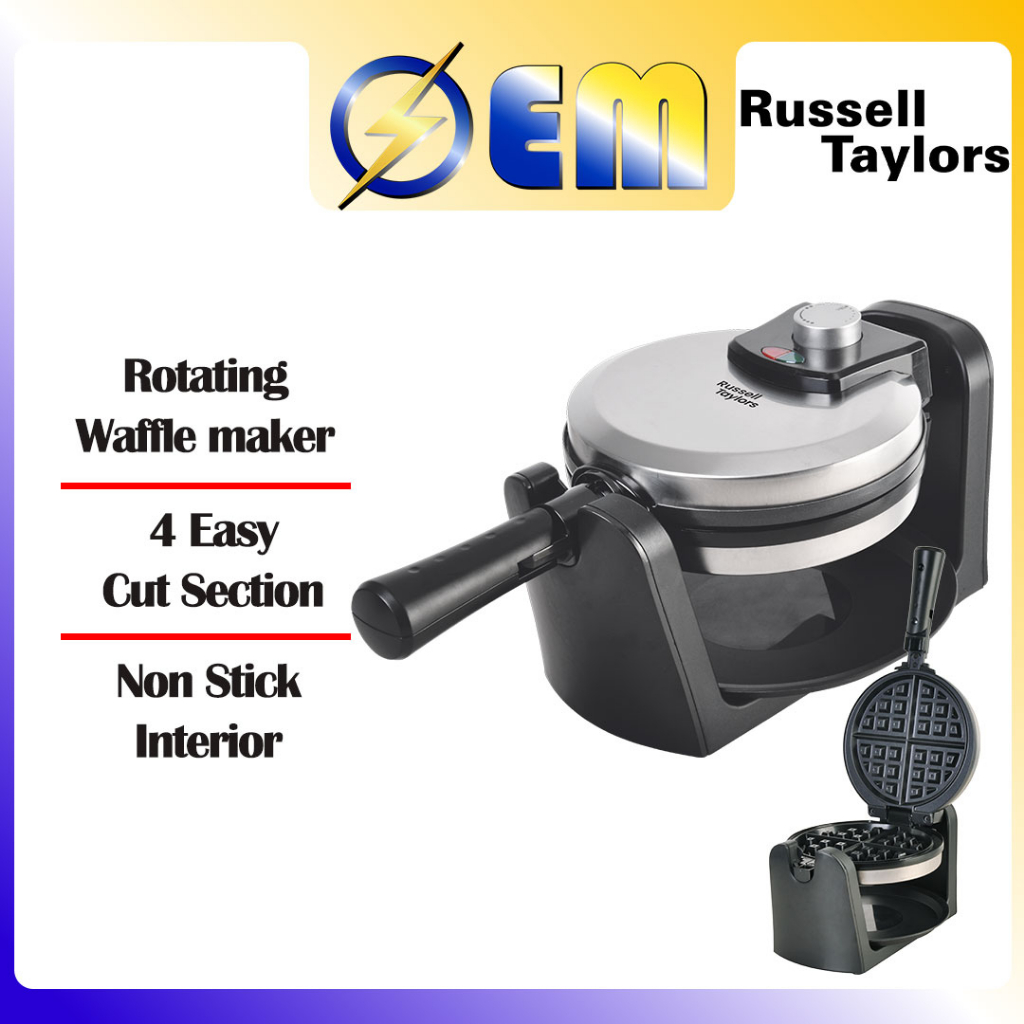 RUSSELL TAYLOR Waffle Maker Non Sticking Plate Shopee Malaysia