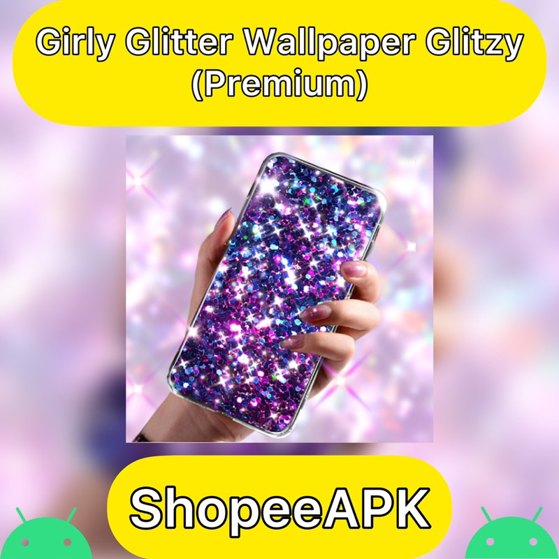 {lifetime} Girly Glitter Wallpaper Glitzy Premium Shopee Malaysia