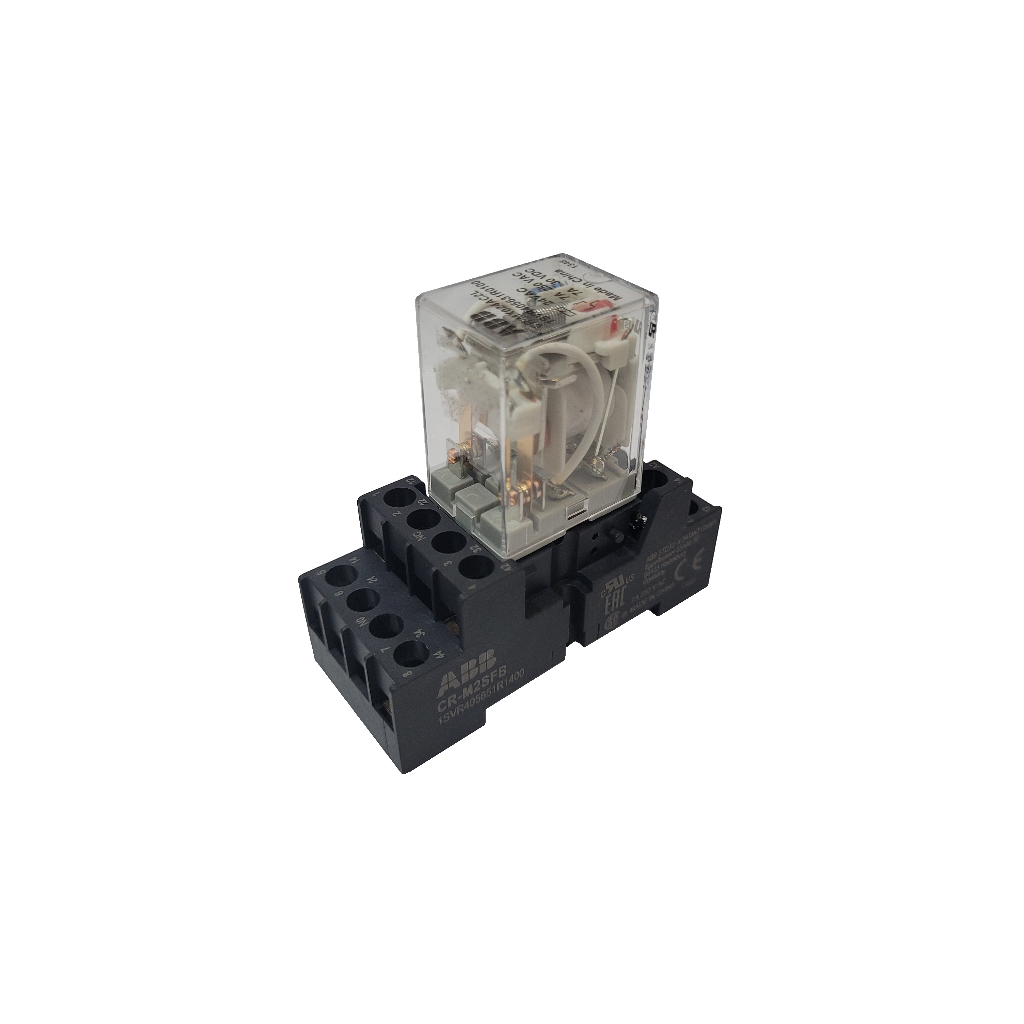 ABB 8Pin AC/DC Relay & Base (24VAC/ 24VDC/ 230VAC) Shopee Malaysia