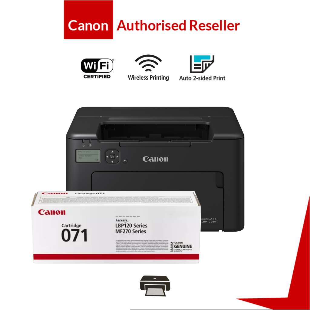 Canon imageCLASS LBP122dw Auto Duplex Monochrome Printer with Wireless and Enhanced Data